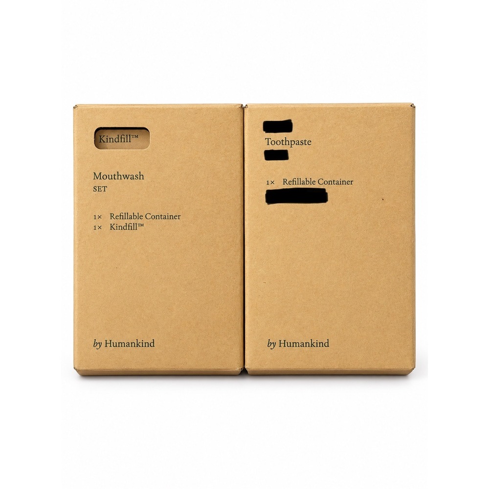 by Humankind Set and Refillable Containers Bundle Eco Navy and Green